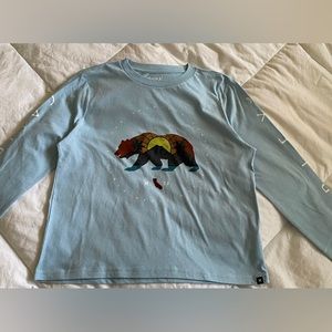 Hurley Light Blue Cali Long Sleeve Crewneck